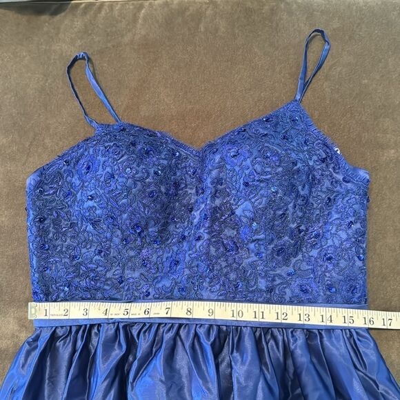 Women’s Spaghetti Strap Full Length Corset Back Party Prom Dress Size L *READ - Picture 8 of 12